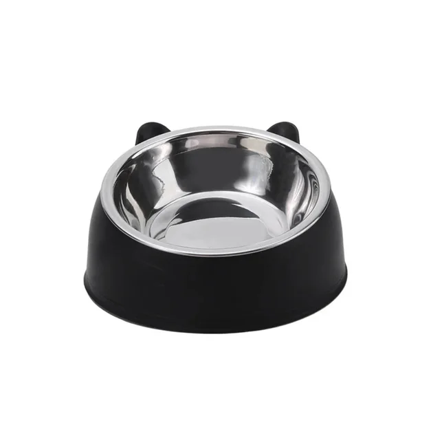 100ML Cat Dog Bowl 15 Degrees Raised Non Slip Puppy Base Cat Food Drinking Water Feeder Tilt Safeguard Neck Pet Bowl Accessories 2
