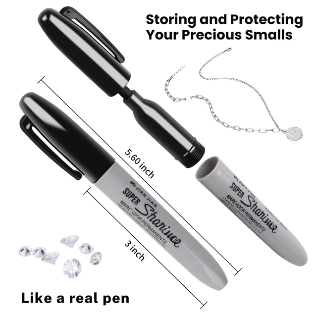 Durable Diversion Safe Marker Pen - Discreet Hidden Storage for Small Valuables - Perfect Fun Gift for Home & Dorm Decor 3
