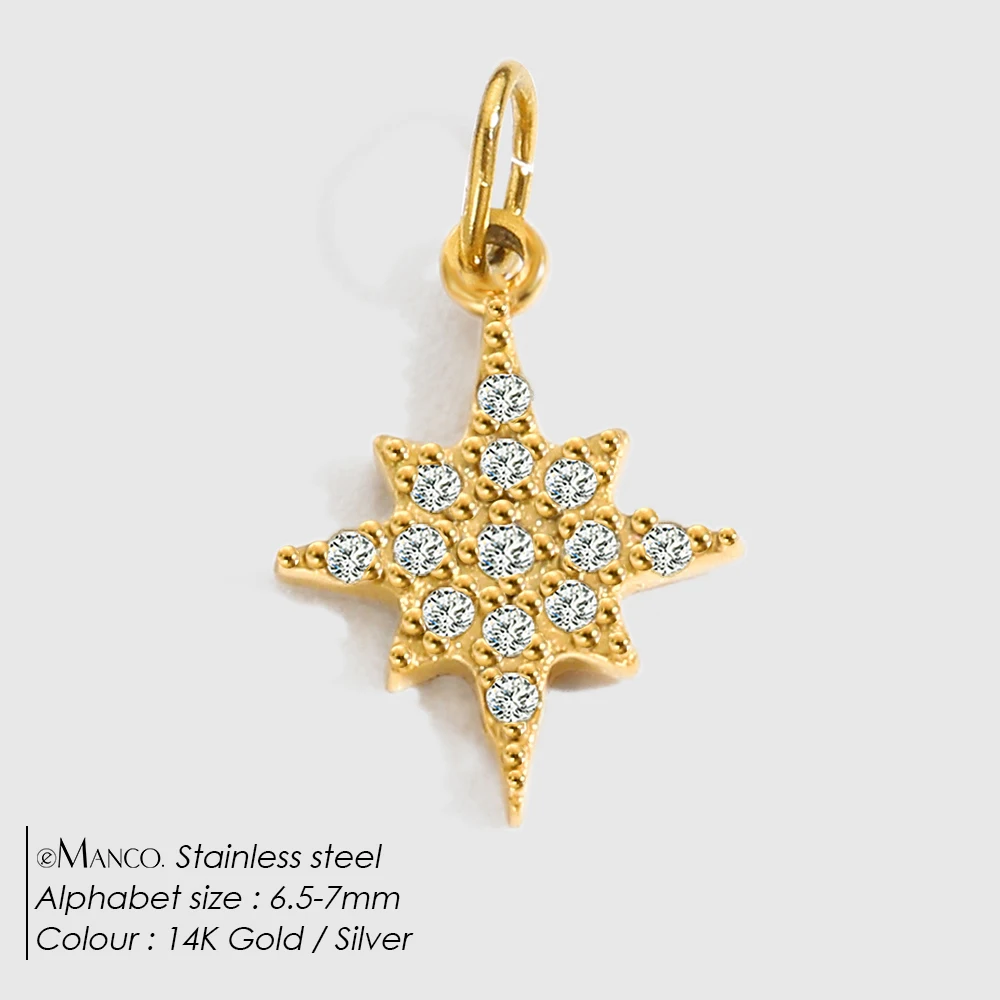 Elegant Diamond Alphabet Pendant for Women - Customizable DIY Necklace Bracelet Jewelry Making Gift