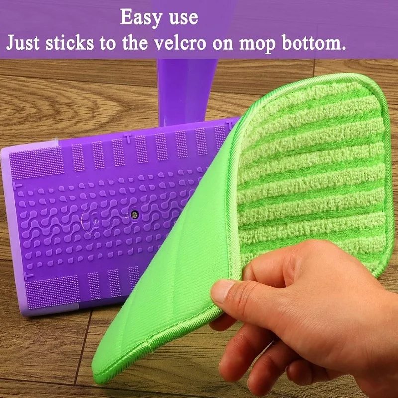 Reusable Floor Mop Pads for Swiffer, Wet Jet Flat Cloth, Washable, Easy to Replace, Wet and Dry, Microfibre, 1 Pc, 2 Pcs, 3Pcs