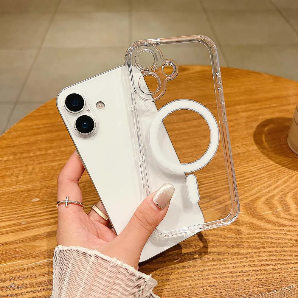 Magnetic Transparent Shockproof Camera Protective Case with Acrylic Cover