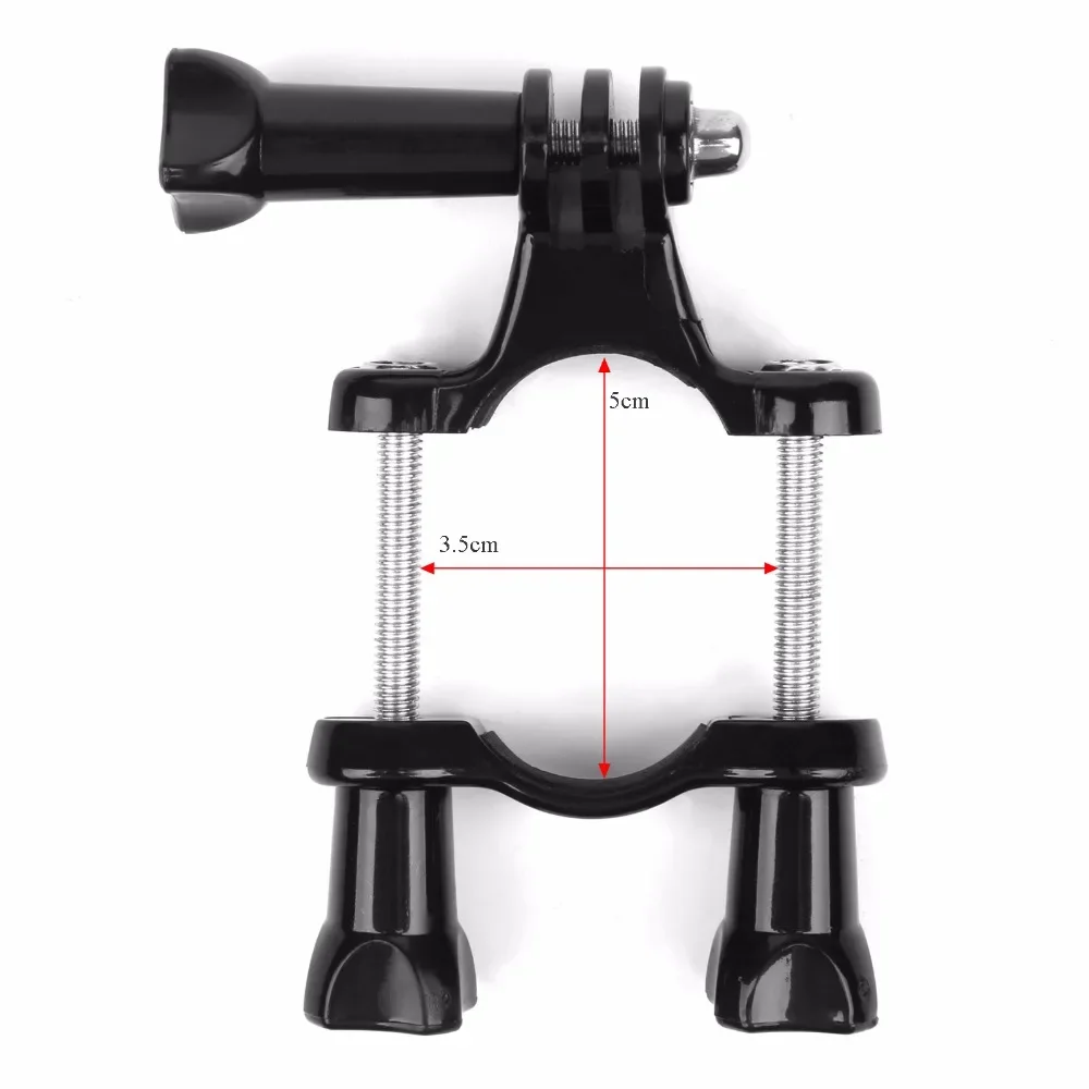 Pince Guidon Vélo pour GoPro - Support Action Cam Noir