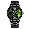 Fashion Men Watches Hollow 3D Wheel Watch for Men Women Dress Watch Racing Style Anti-scratch Mirror Waterproof Male Wristwatch 1