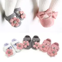 0-18M Baby Girls Cotton Shoes Retro Spring Autumn Toddlers Prewalkers Cotton Shoes Infant Soft Bottom First Walkers 2