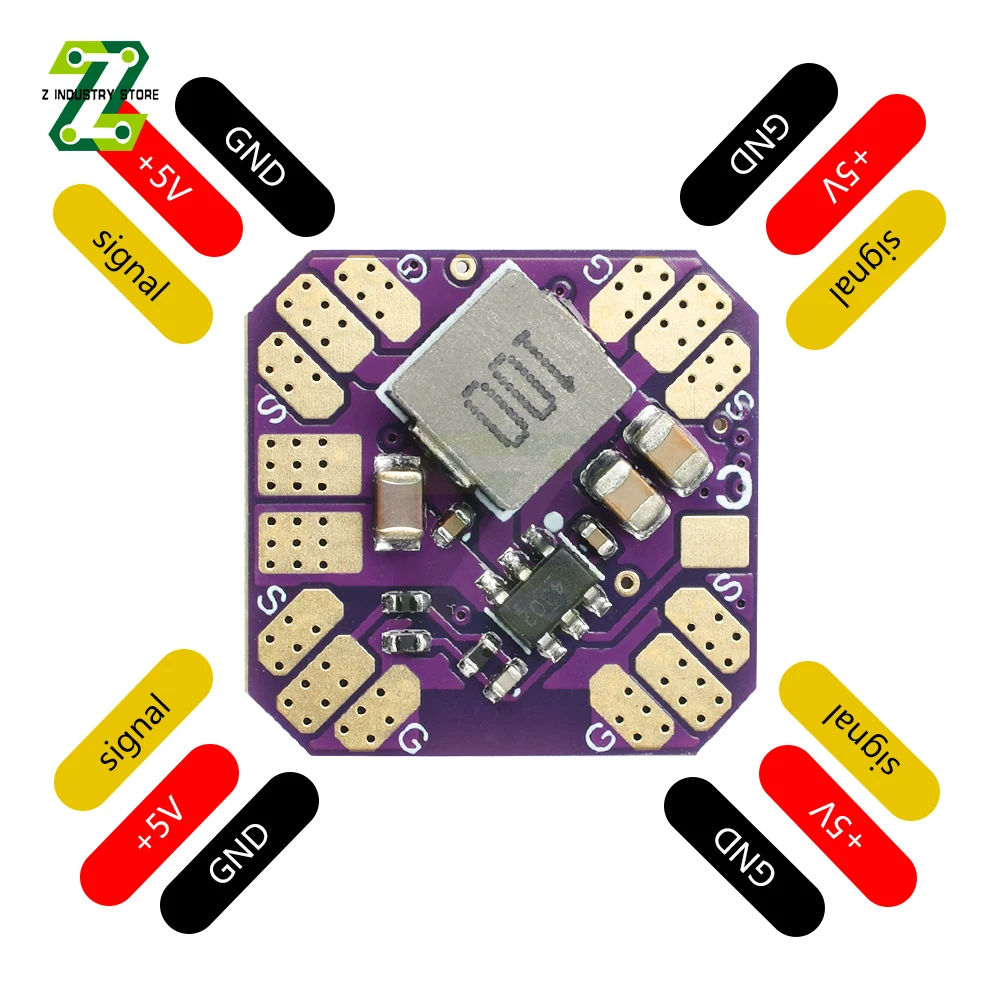 Contrôleur LED RVB 2-6S pour Drone FPV, 4 Canaux, WiFi, WS2812B
