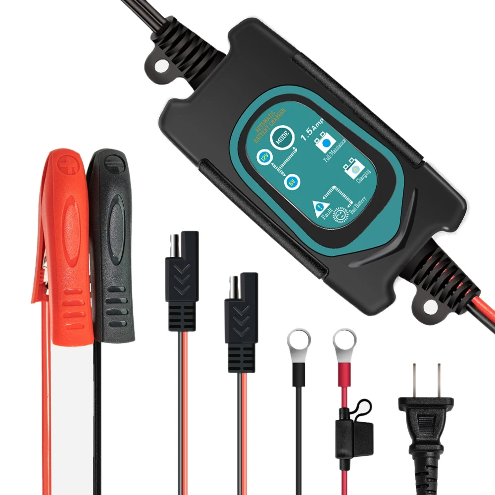 

Полностью автоматическое автомобильное зарядное устройство для аккумуляторов 12 В 6 в интеллектуальная Быстрая зарядка для автомобиля мотоцикла США