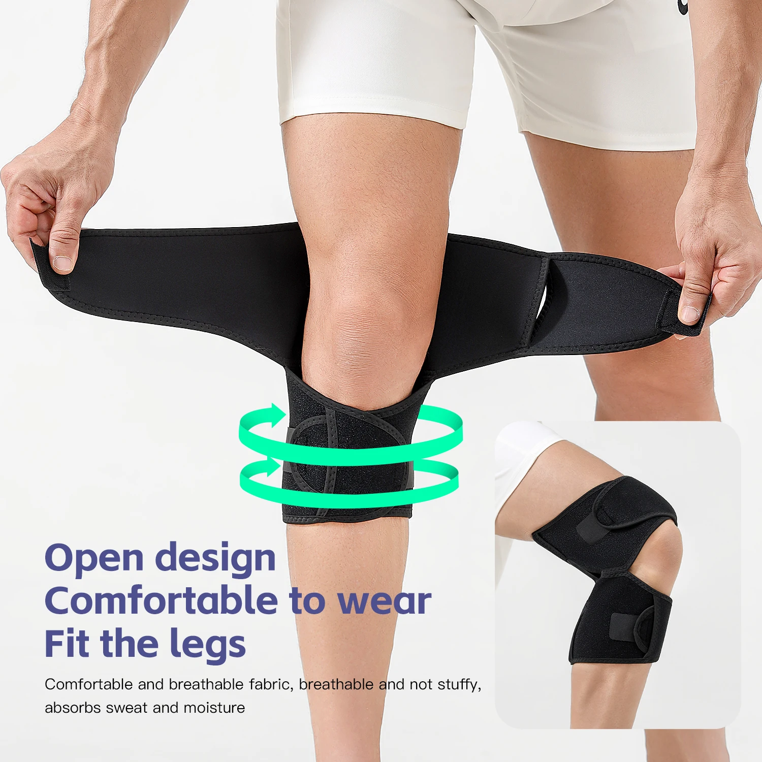 1 PC Knee Joint Booster Outdoor Mountaineering Leg Support Walking Climbing Patella Knee Protection Knee Brace