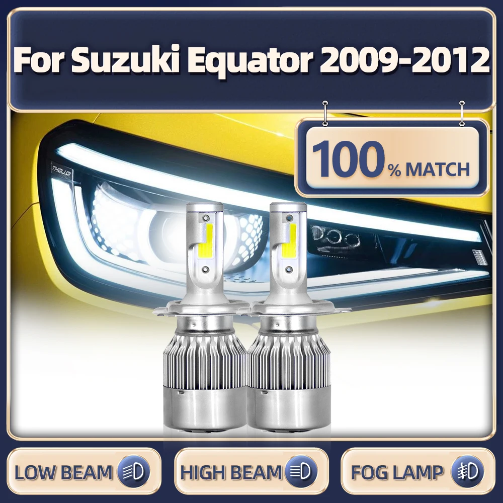 

20000LM LED Car Headlight Bulb 9007 High Low Beam Car Lights 6000K 12V Turbo Lamps For Suzuki Equator 2009 2010 2011 2012