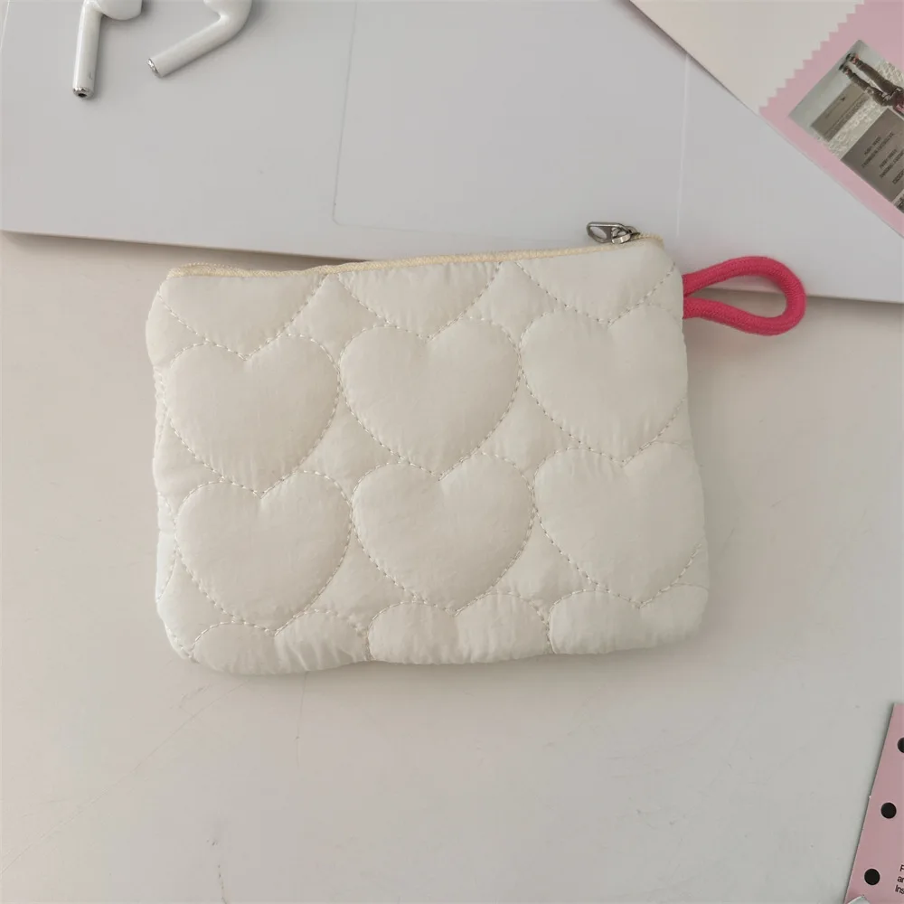 Quilted hygiene Bag Candy colored storage bag Mini portable menstrual pad purse