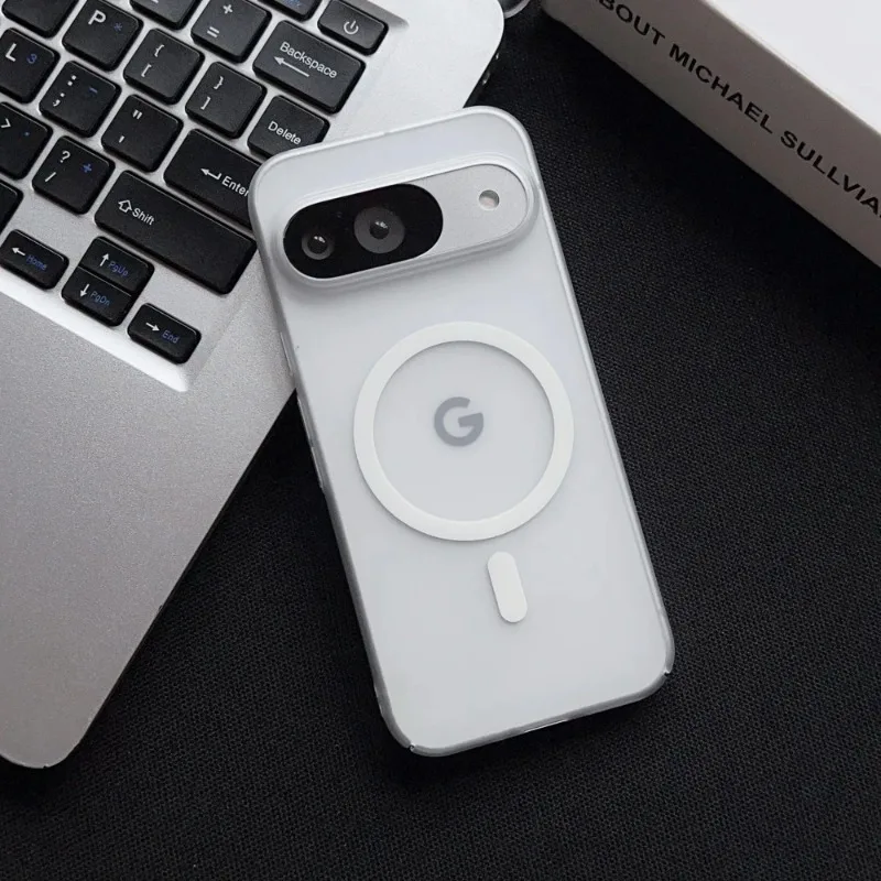 Translucent Frosted Magnetic Soft TPU Case with Camera Protection and Magsafe Compatibility