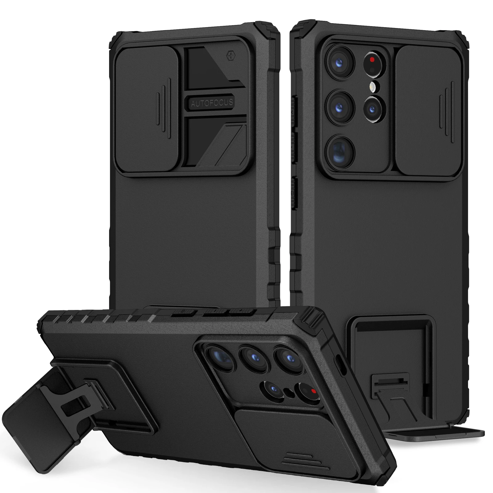 Durable Armor Phone Bag Case with Stand Holder Accessory