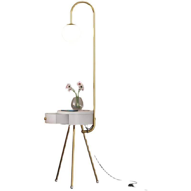 

Напольная Лампа YY, прикроватный столик для спальни, встроенный стеллаж для хранения, чайная настольная лампа