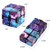 Starry Sky Infinity Magic Cube Square Puzzle Toys Relieve Stress Hand Game Four Corner Maze Toys Children Adult Decompression 6