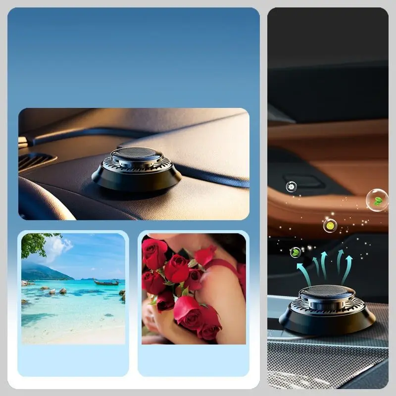 New Electromagnetic Deicer, Solar Car Fragrance, Car Perfume, Durable Accessories, High-end Fragrance
