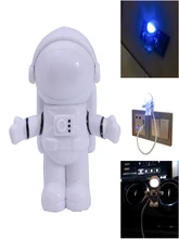  Portable USB Powered Night Light Astronaut Shape Reading Desk Lamp DC 5V LED Light for Computer Laptop PC Lighting Space Lovers 