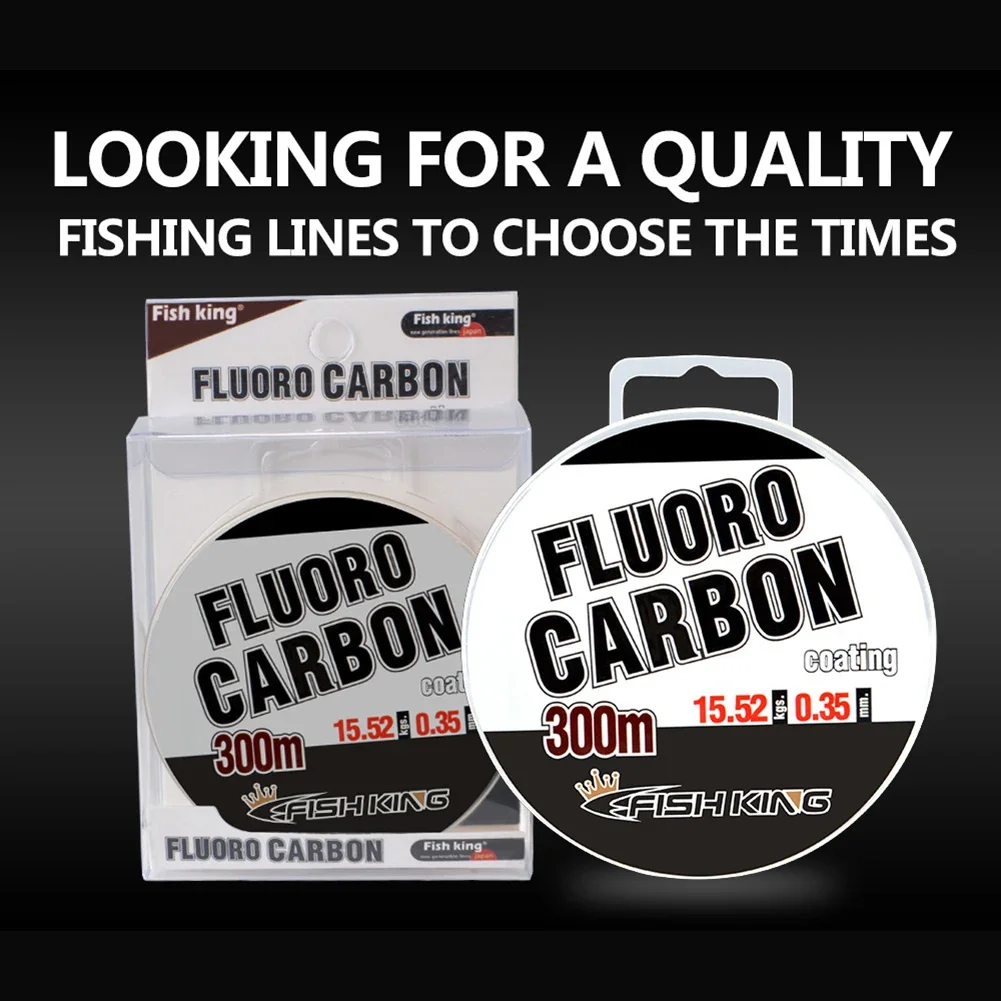 Fluorocarbon Fishing Line Hot Sale 300m 0.3-0.5mm Fishing Lines Leader Carbon Fiber Line Carbon Part Accessories