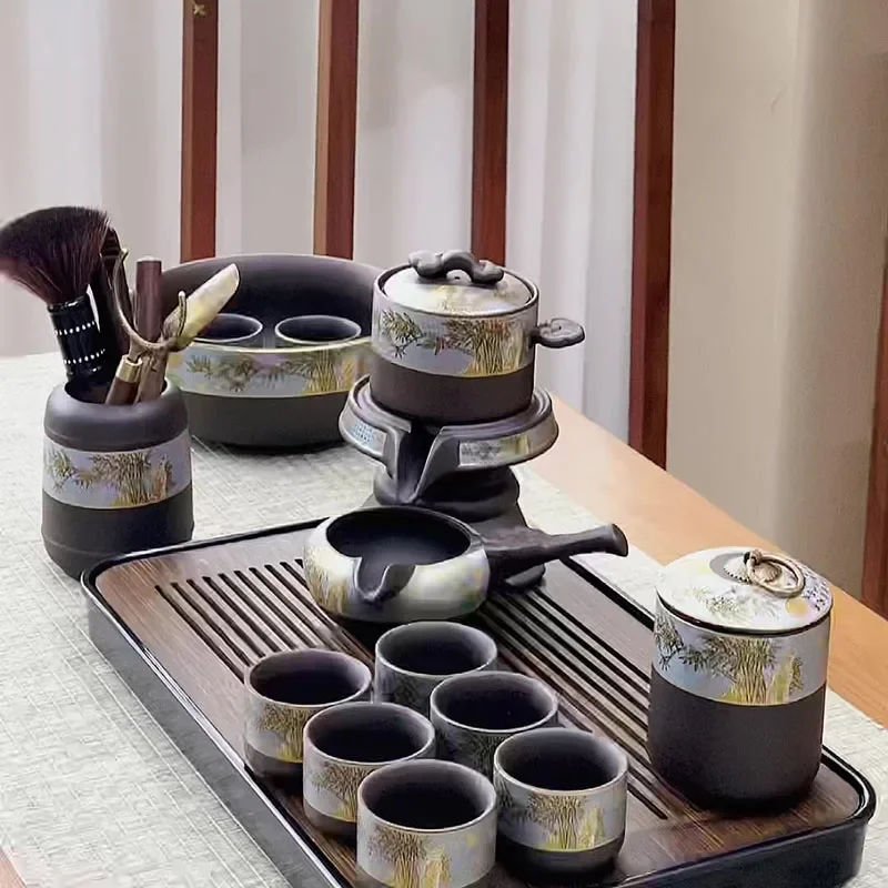 Chinese Tea Set Teapot Kung Fu Zisha Infusers Kitchen Puer Teapot And Cup Set Complete Gaiwan Gift Tools Tetera Teaware