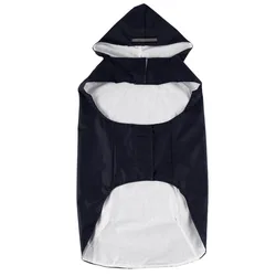Waterproof Dog Raincoat with Reflective Hoodie - 4XL (Black)