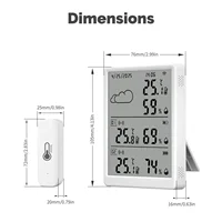 MOES Tuya WiFi RF433 Smart Temp Humidity Sensor Kit with LED Screen, APP Control, Works with Alexa Google Home​​ - Image 6