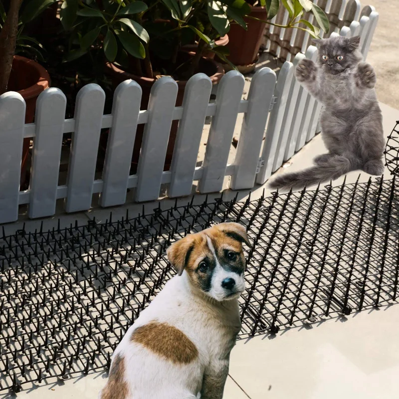 Cat Scat Mat Gardening Cat Scat Mat Repellent Anti-Cat Prickle Strips Spikes Straps Deterrent Keep Cat Dog Away Digging Pet Supplies
