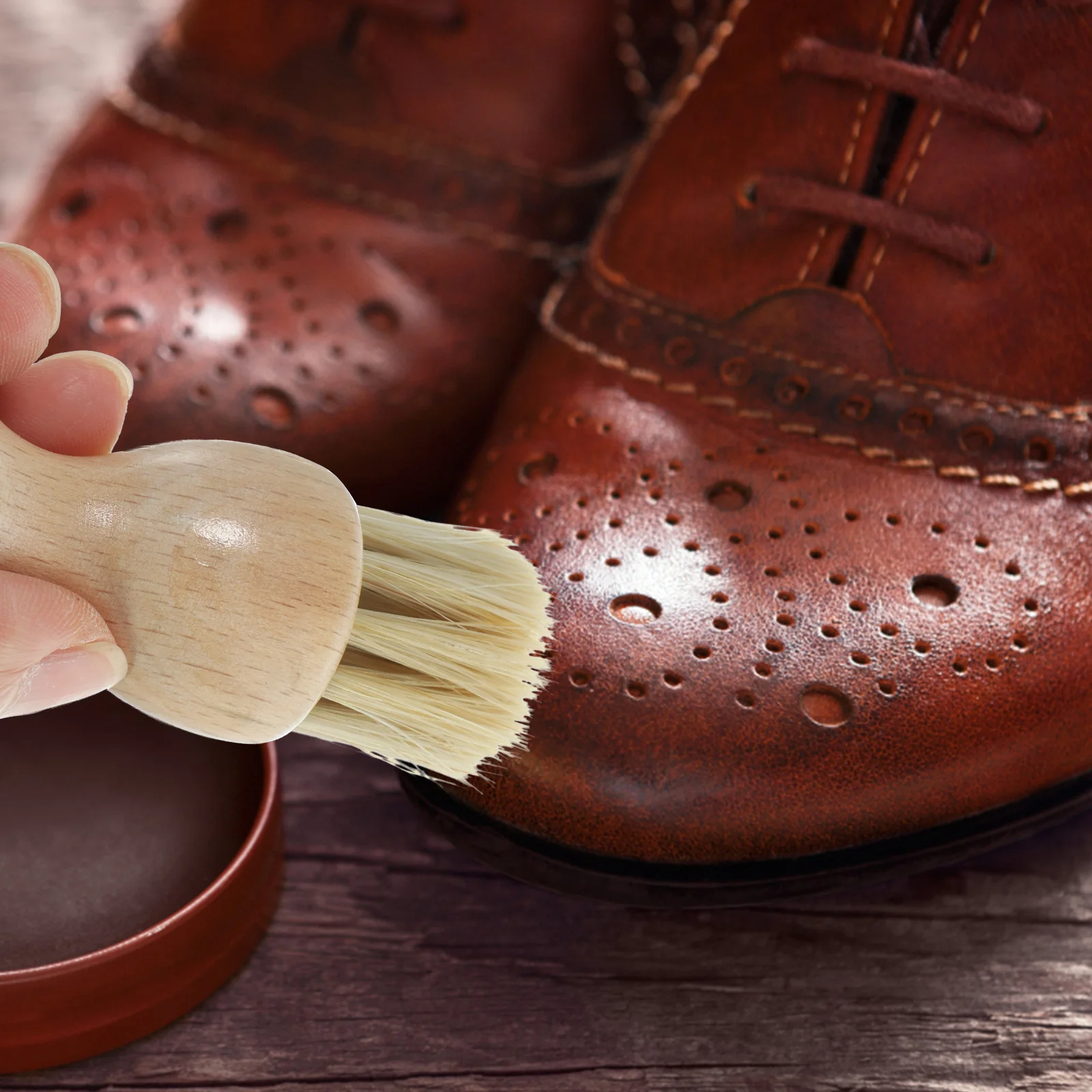 Shoe Brush Cleaner Suede Pig Hair Sole Cleaning Tools Boot Brushes Traveling Polishing Eraser Brush 2 Pcs