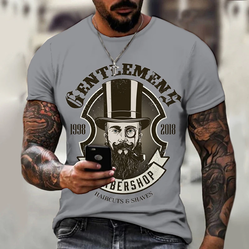 

Men's T-shirts Clothes Male Hip Hop Funny Style 3D Print Cool Oversized Fashion Harajuku O-Neck Tees Breathable Tops Loose Women