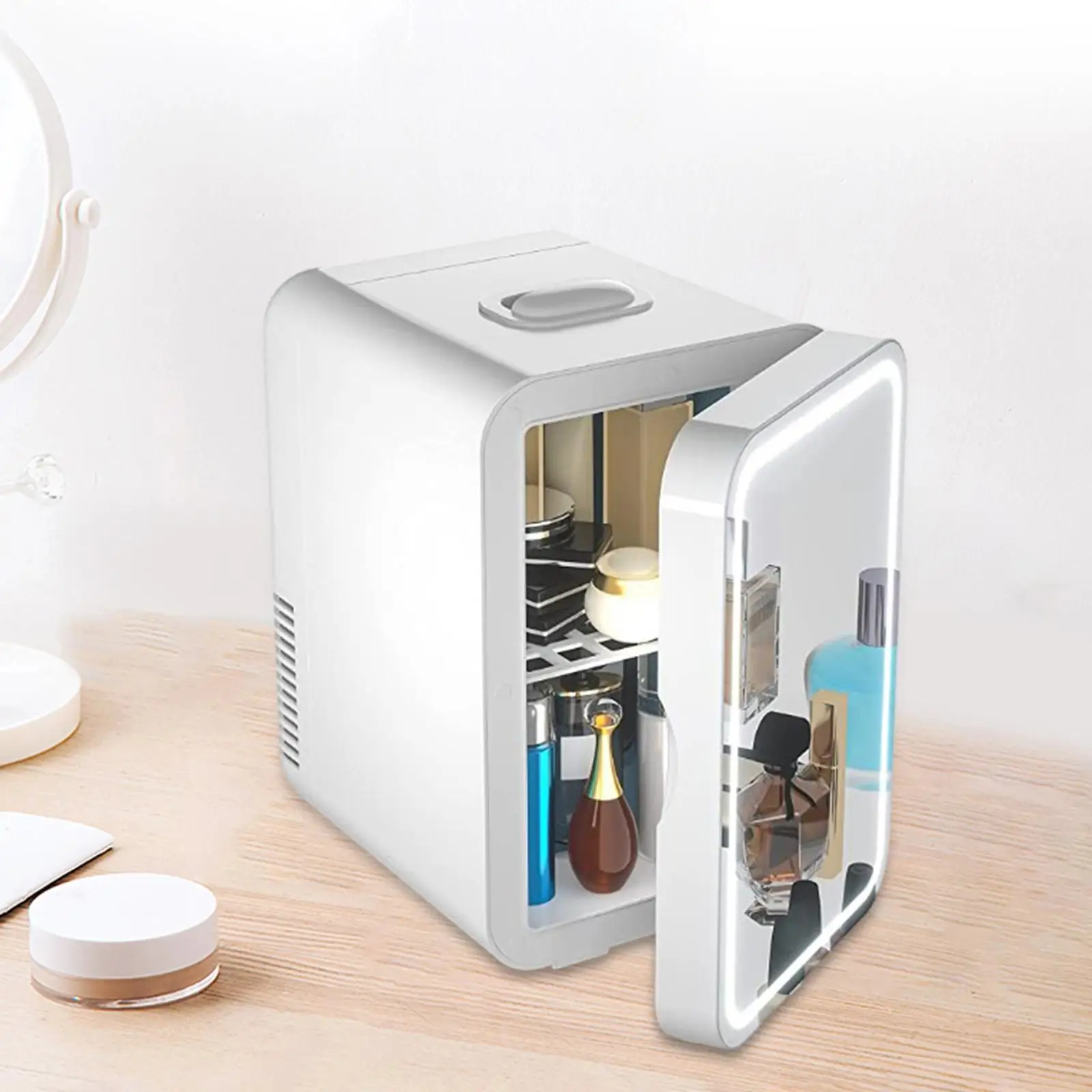 MakeupFridgesMakeupStorage8LCoolandHeatMiniRefrigeratorMiniSkincareFridgefor