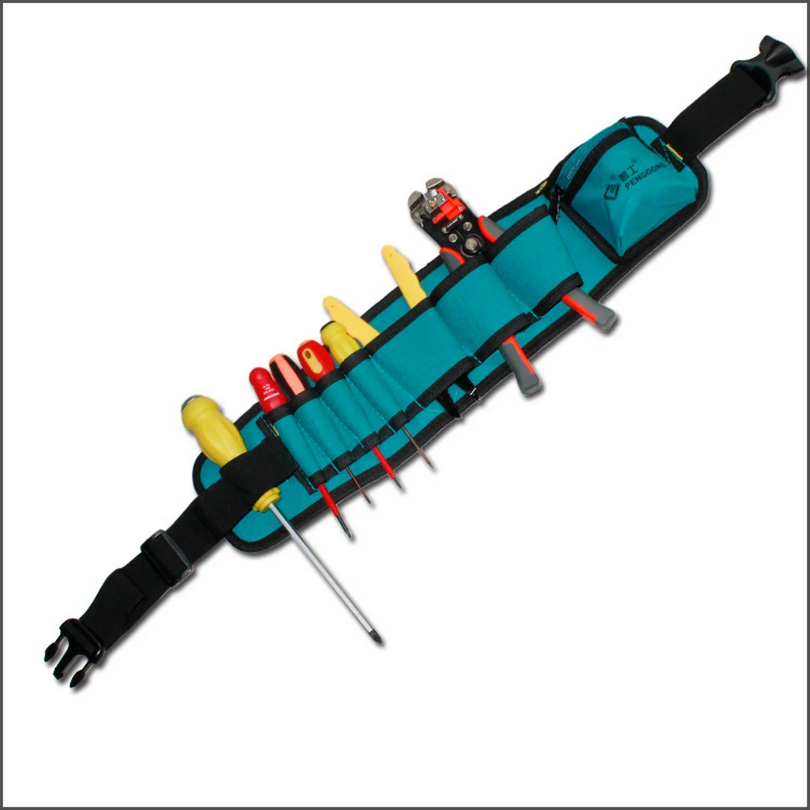 

Waist Tool Bag Electrician Adjustable Hardware Storage Belt Carrying Pouch Multi-pockets Waist Pocket Case