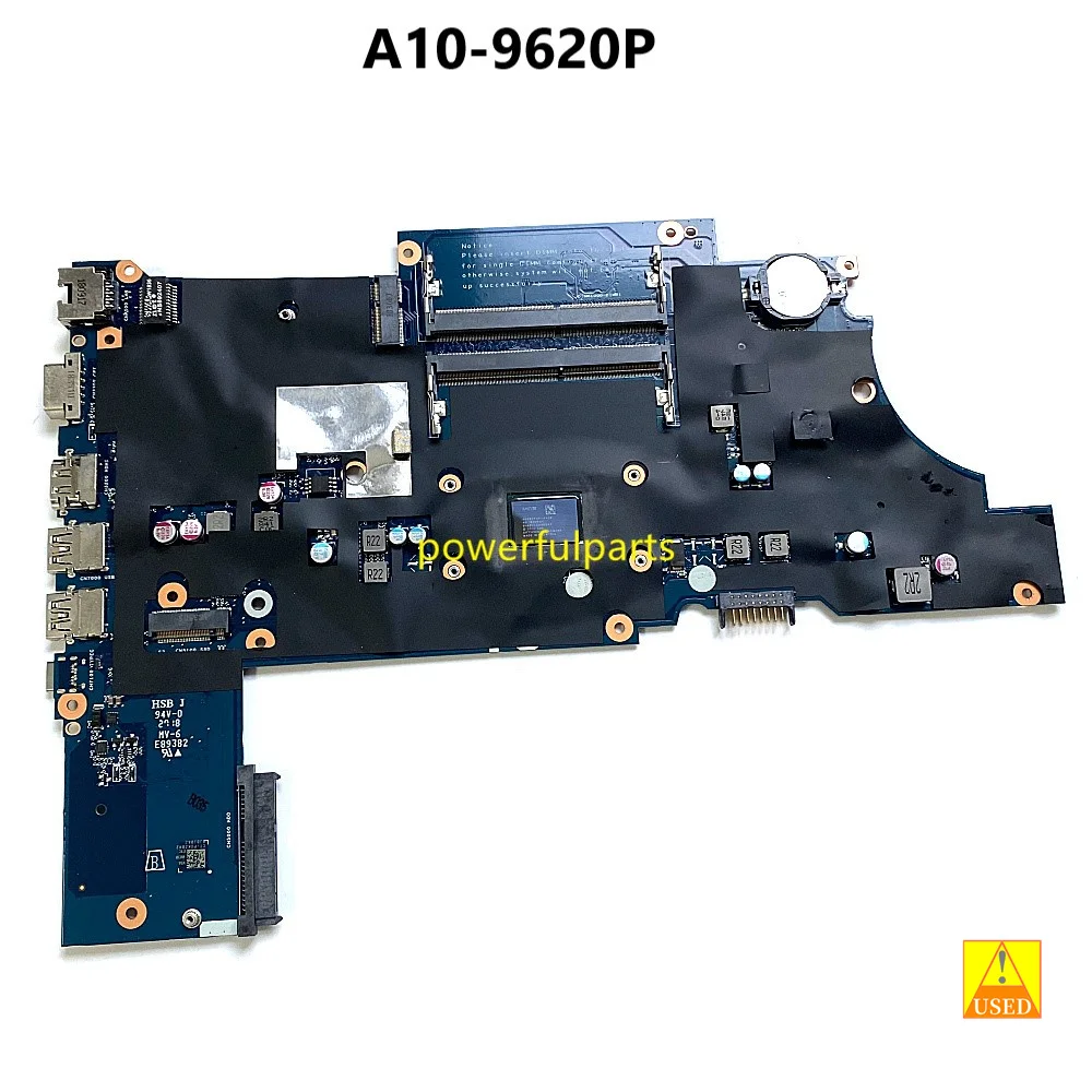 

Бывшая в употреблении Рабочая материнская плата для ноутбука HP ProbooK 455 G5 с процессором A10-9620P DAX9AAMB6E0 DDR4 AMD