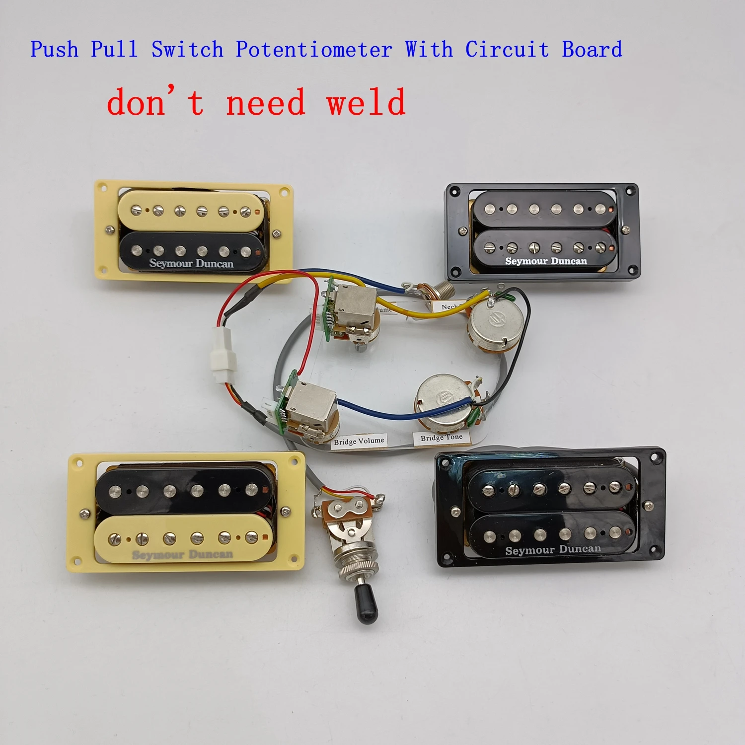 Wiring Harness SH1N SH4 Guitar Pickups Push Pull Switch Pot Wiring with