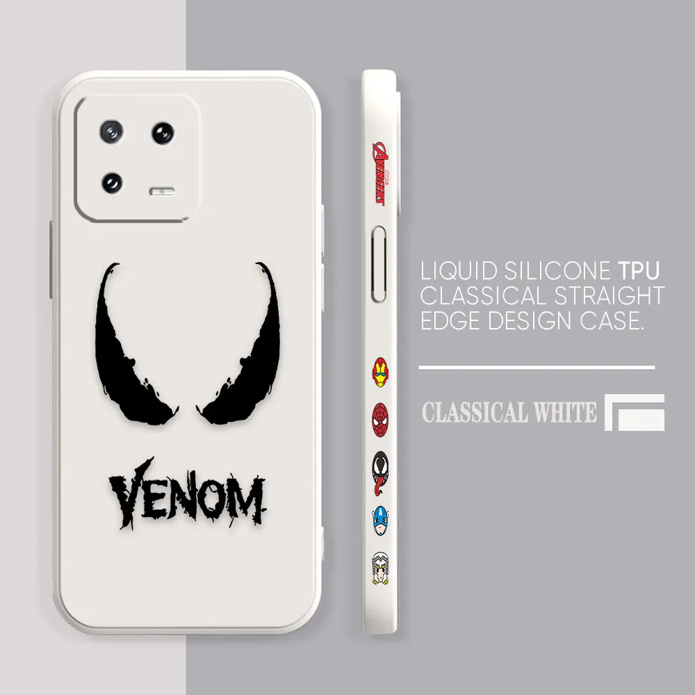 thumbnail image 1 of Funda de teléfono para Xiaomi POCO F3 F4 F5 M2 M3 M4 M5 X2 X3 X4 X5 GT Pro 4G 5G Capa Simple funda de silicona líquida Marvel Comics Venom, 1 of 5