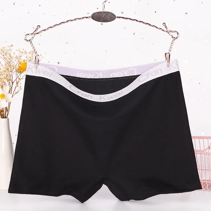 3 Pieces/Set Boxer Women Cotton Boyshort Big Size Female Underwear