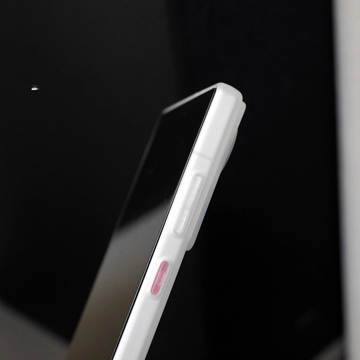 Frosted Transparent TPU Skin-Friendly Shock-Absorbing Bumper Case