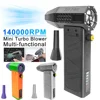 송풍기 Powerful Air Blower High Speed Duct Fan Mini Turbo Jet Fan 140000RPM Turbo Violent Fan High-Performance Brushless Motor Drye 1