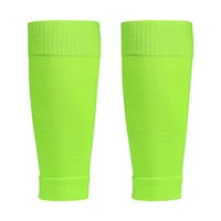 1 paire de chaussettes de protection de Football à haute élasticité sans pieds, protège-tibia pour enfants et adultes, manches de soutien des jambes pour Sport de Football 5