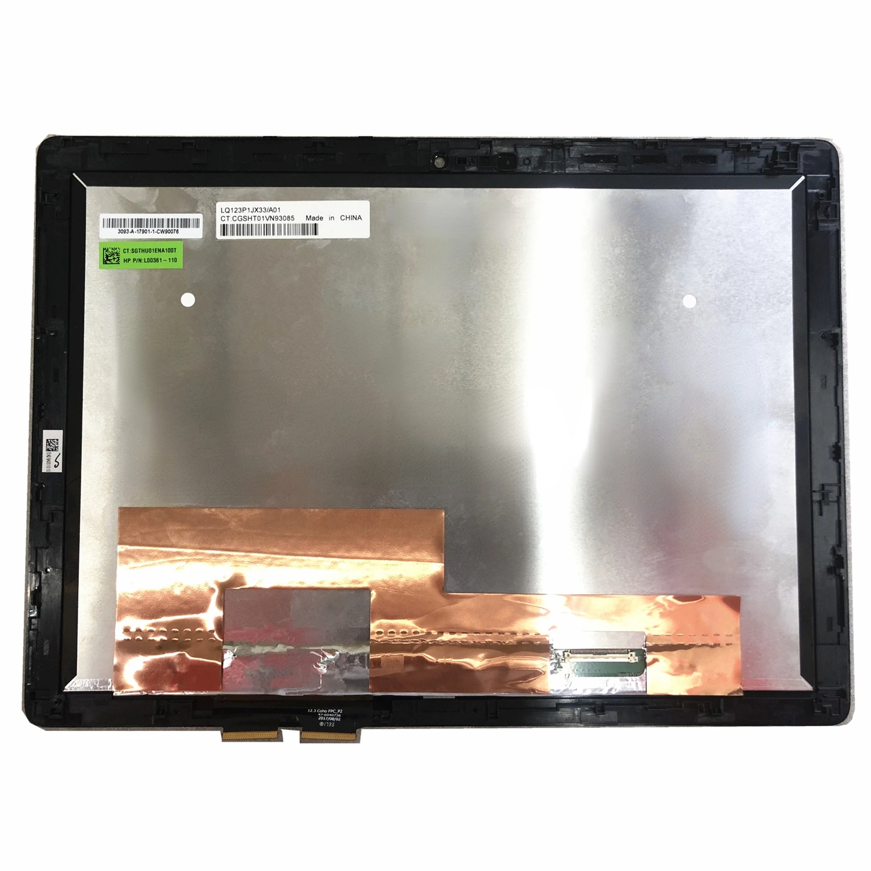 

12.3''Lcd Touch Screen Assembly for HP evy X2 12-f series 12-f014dx LQ123P1JX33/A01 with Touch Digitizer