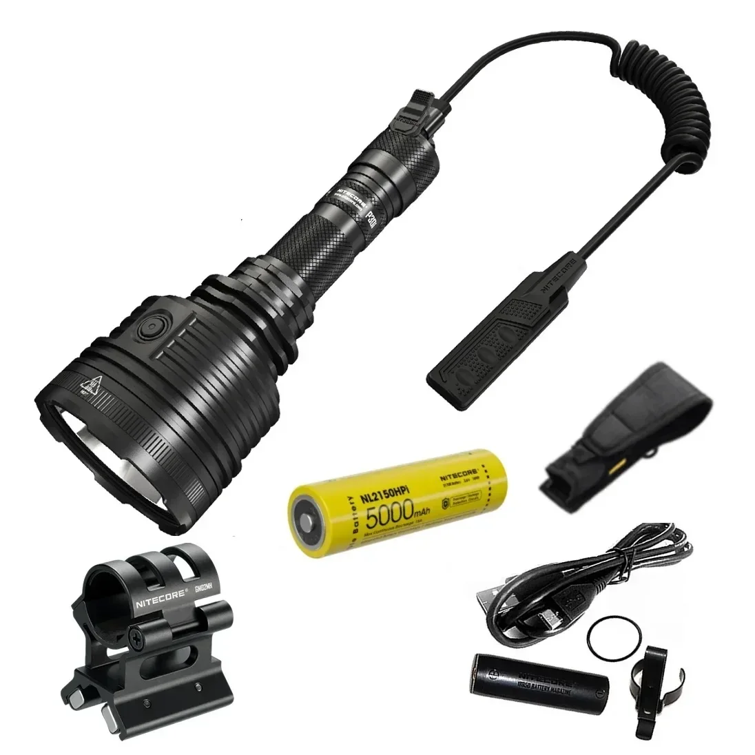 NITECORE P30i Rechargeable Powerful LED Flashlight CREE XHP35 HI 2000LM Work Light +21700 Battery for Self Defense Camping