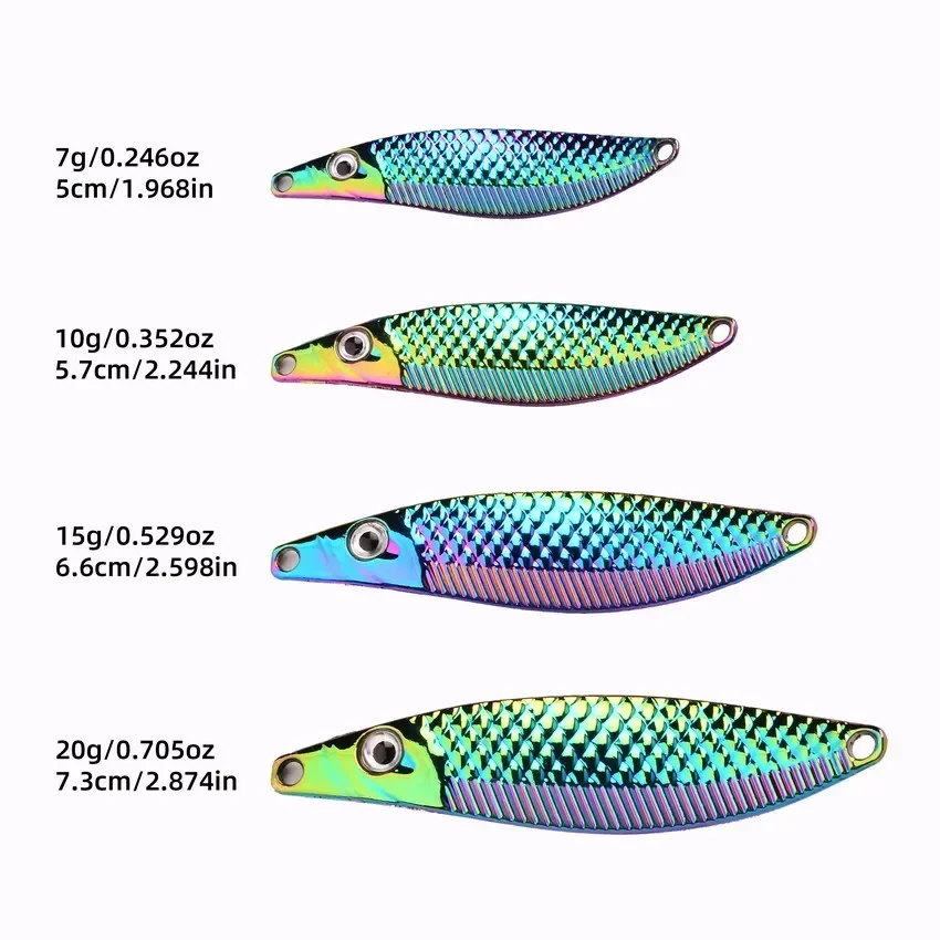 Premium Metal VIB Leech Spinners: Trout Fishing Lures for Night & Saltwater Trolling