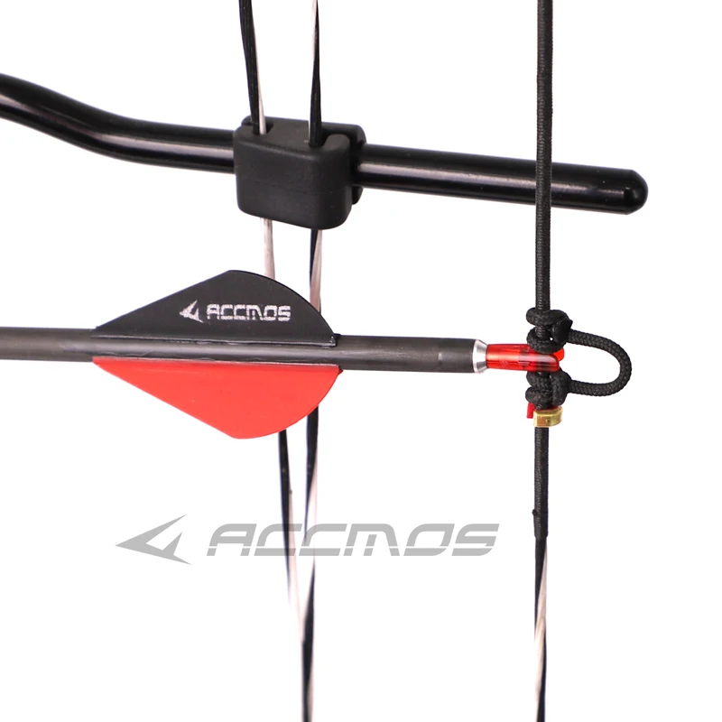 6 Points D'Encochage Laiton Pour Arc - Pince De Protection, Universels, Noirs, Go-Hunting