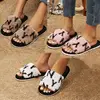 Casual Fluffy Slippers Women House Luxury Designer Shoes Ladies Home Elegant Spring Autumn Fashion Footwear Open Toe Large Size 1