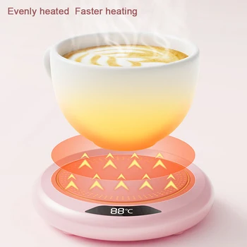 Coffee Mug Warmer 3 Temperature Setting Electric Cup Heater USB Constant Cup Warmer Tea Water Milk Heating Coasters Pad for Home 5