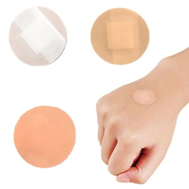 100pcs/lot Round Curitas Adhesive Plaster Bandages for Children Kids  Breathable PE Band Aid Woundplast Wound Patches 3