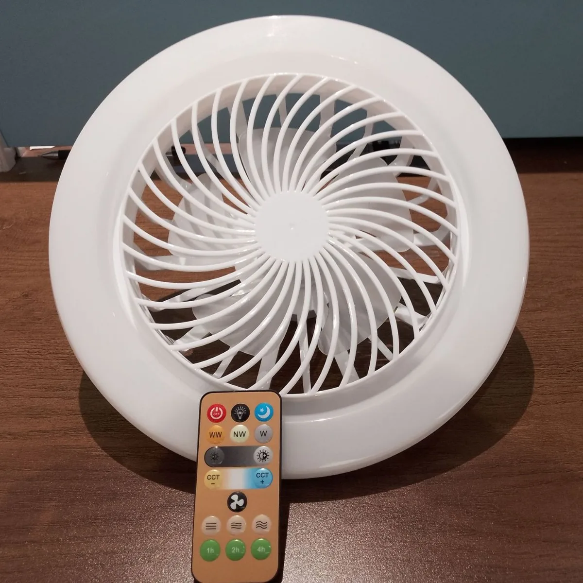 E27 Lamp Holder Universal Fan Light Bedroom Light Quiet Electric Fan Chandelier Control Led Study Dining Room Light 4