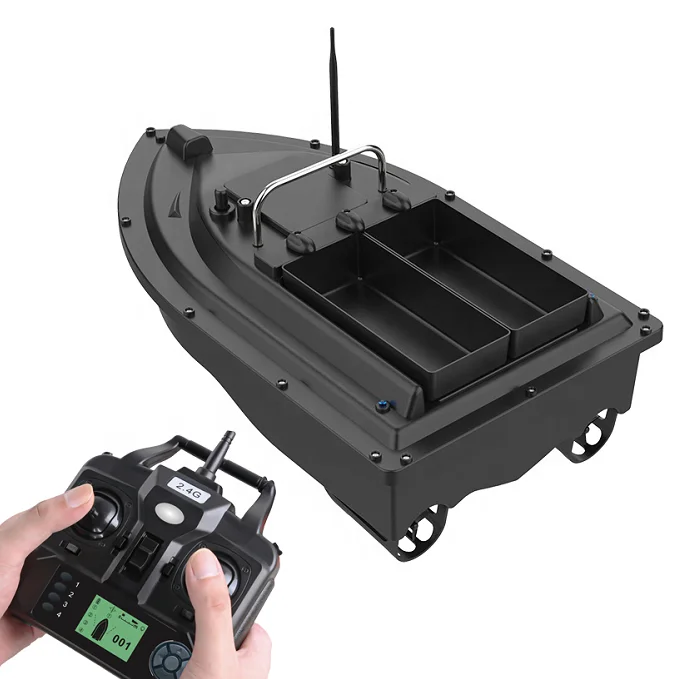 LCD Display 500m Remote Controlled 12000mAh Battery Intelligent Fishing Bait Boat With GPS Positioning