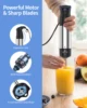 1000W Electric Immersion Handheld Blender, 5 in 1 Kitchen Hand Blender for soups, smoothies, purees and baby food. 5