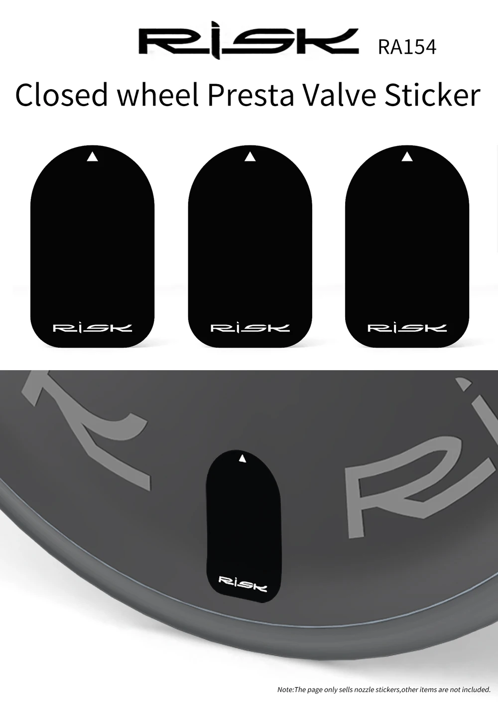 2 Stück/10 Stück Rennrad Carbon Disc Track Wheel Presta Ventil Aufkleber TT geschlossener Laufradsatz Felge – Detail 1