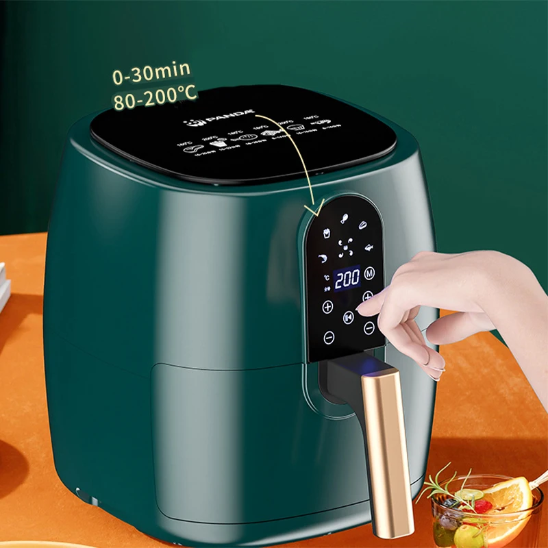 4.5L 6L Smart Electric  Large Capacity Automatic Household Multi 360°Baking LED Touchscreen Deep  Without Oil Electric