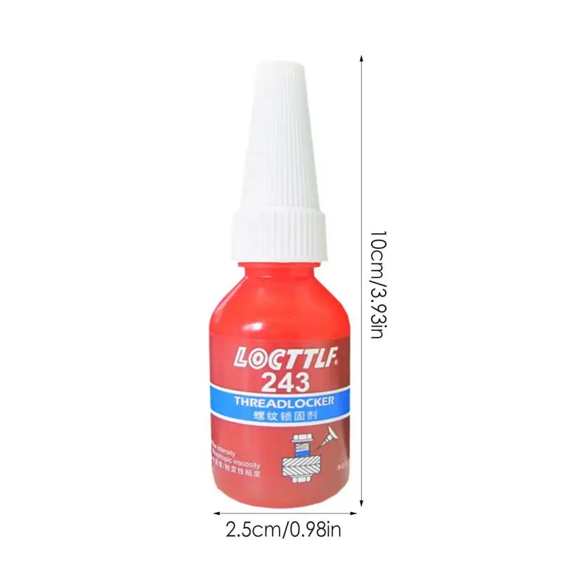 Threadlocker Glue Threadlocker 10ml 243 Screw Adhesive Anaerobic Glue Anti-loose Seal Thread Lock Locking Seal Glue