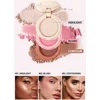 3 In 1 Matte Highlighter Blush Palette Pearly Blush Shiny Eyeshadow Multifunctional Face Makeup Palette Female Cosmetics 4