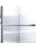 Half frameless sliding shower door, transparent glass 6mm thick tempered glass 6